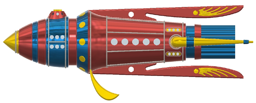 Buck Rogers Battle Cruiser | 3d print model