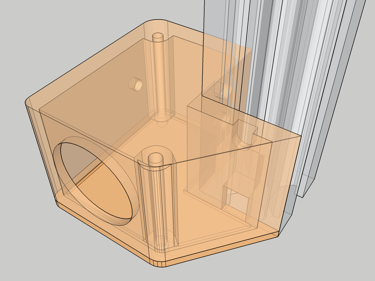 Rocker Switch Housing for 2020 Extrusion _ 20mm Switches