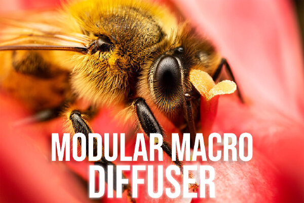 Modular macro flash diffuser (for Laowa 25mm) | 3d print model