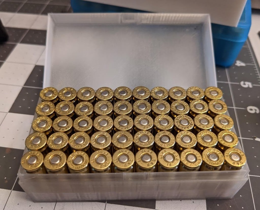 9mm 50 round ammo box
