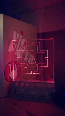 rammstein acrylic light logo | 3d print model