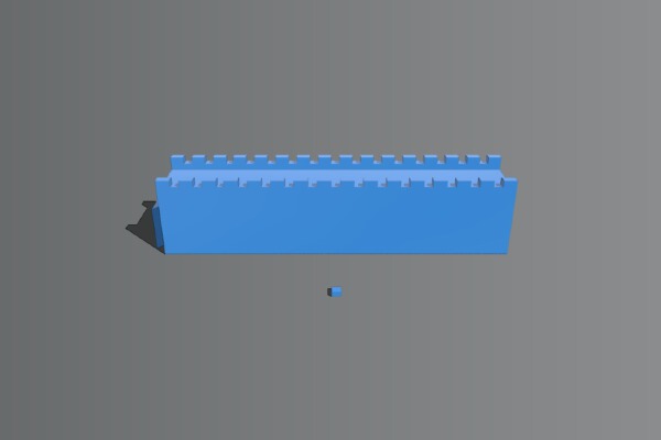 The Great Wall Of China Straight wall | 3d print model