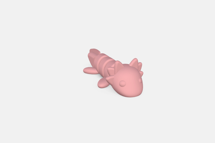 baby axolotl | 3d print model