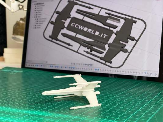 CCW Star Wars X-Wing kit card | 3d print model