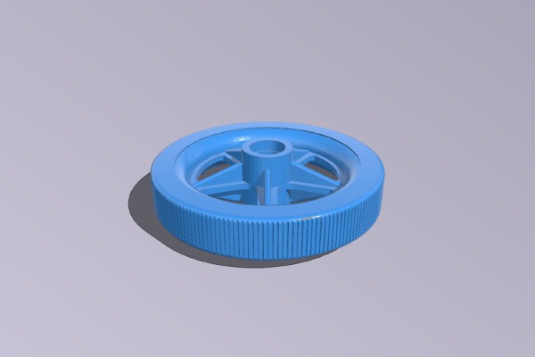 145mm wheelchair front wheel 直径145mm的轮椅前轮 | 3d print model