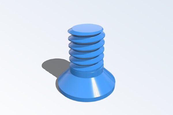 1_4 Inch Camera Screw | 3d print model