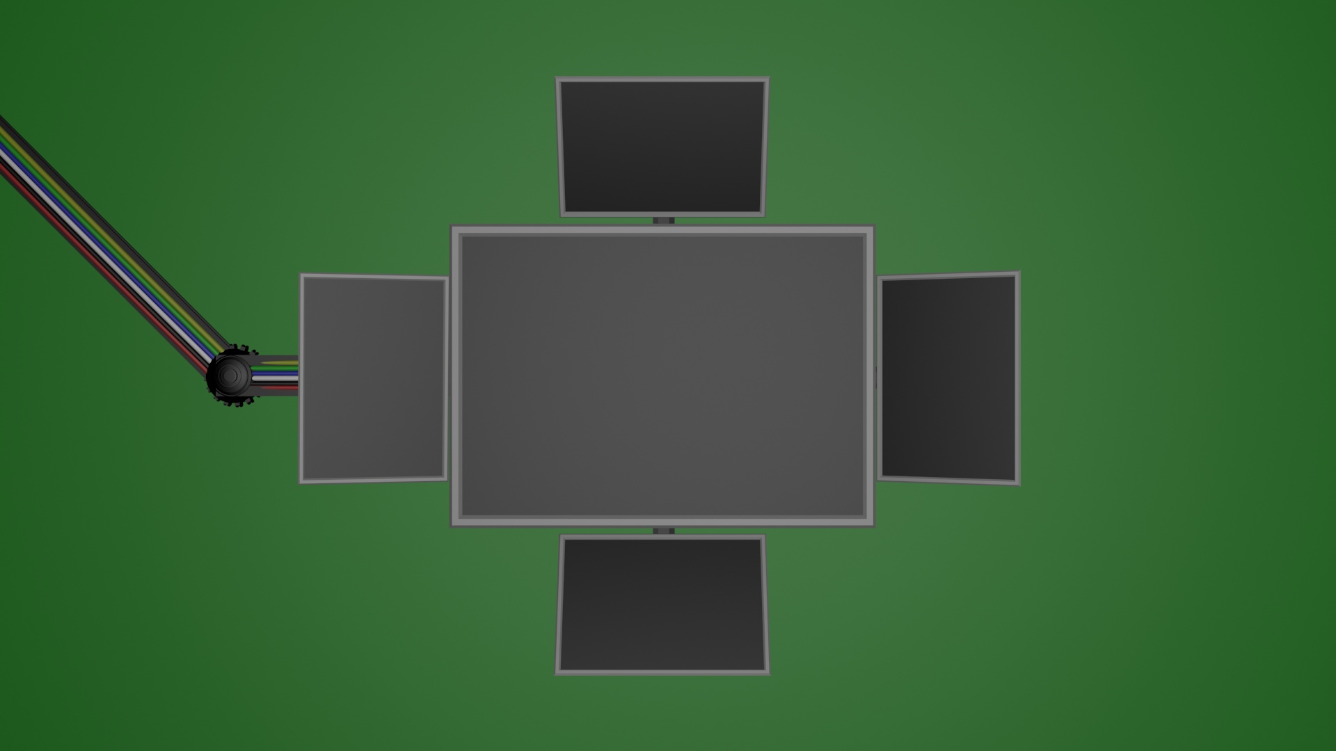 drop down screen footage (green screen)