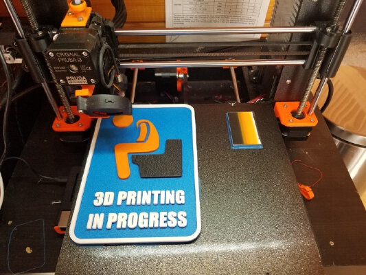 3D Printing in Progress (sign) REMIX | 3d print model