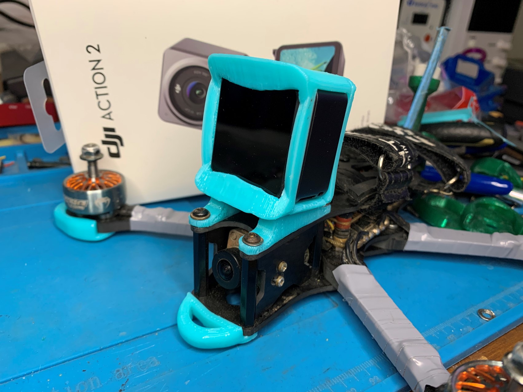 DJI Osmo Action 2 + ND Filter mount for Apex