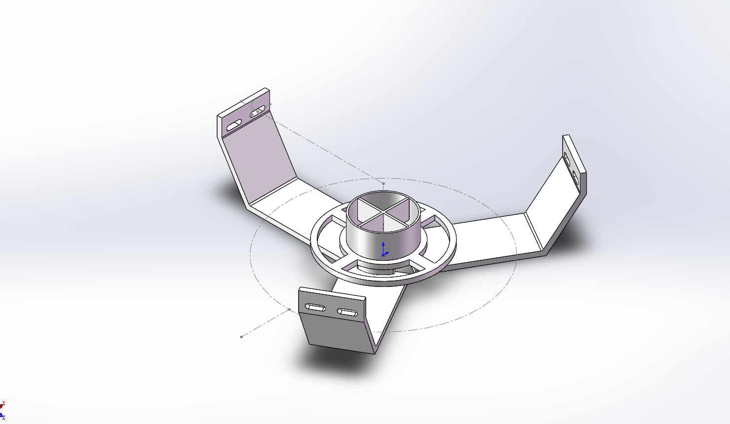 一个简单的PLA顶部支架（Kossel）适用与Anycubic plus