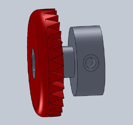 28 tooth crown gear - 3_32 axle | 3d print model