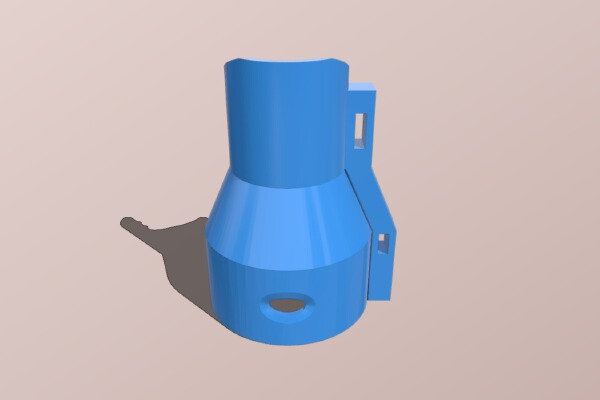 Bosch GEX 125 - 150 to Bosch Click & Clean (C35) vacuum adapter | 3d print model