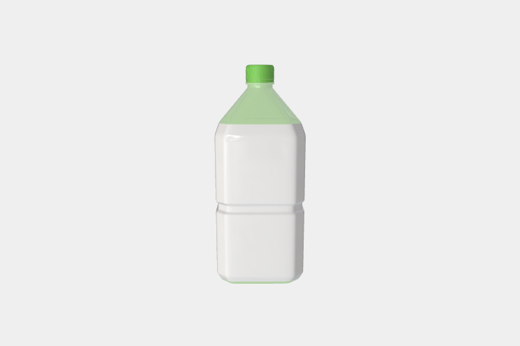 Green Tea Bottle Mockup