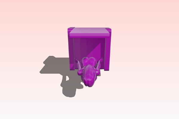 Girl sitting in recliner | 3d print model
