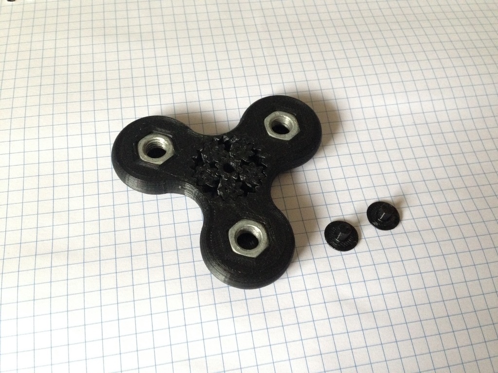 Gear Bearing Spinner - Customisable, parametric