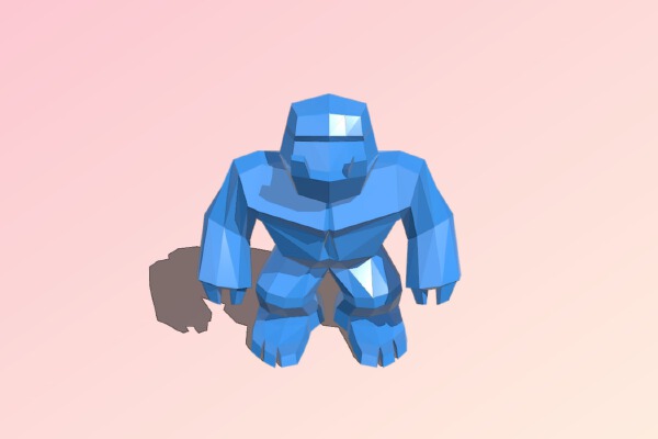 Low poly Yeti | 3d print model