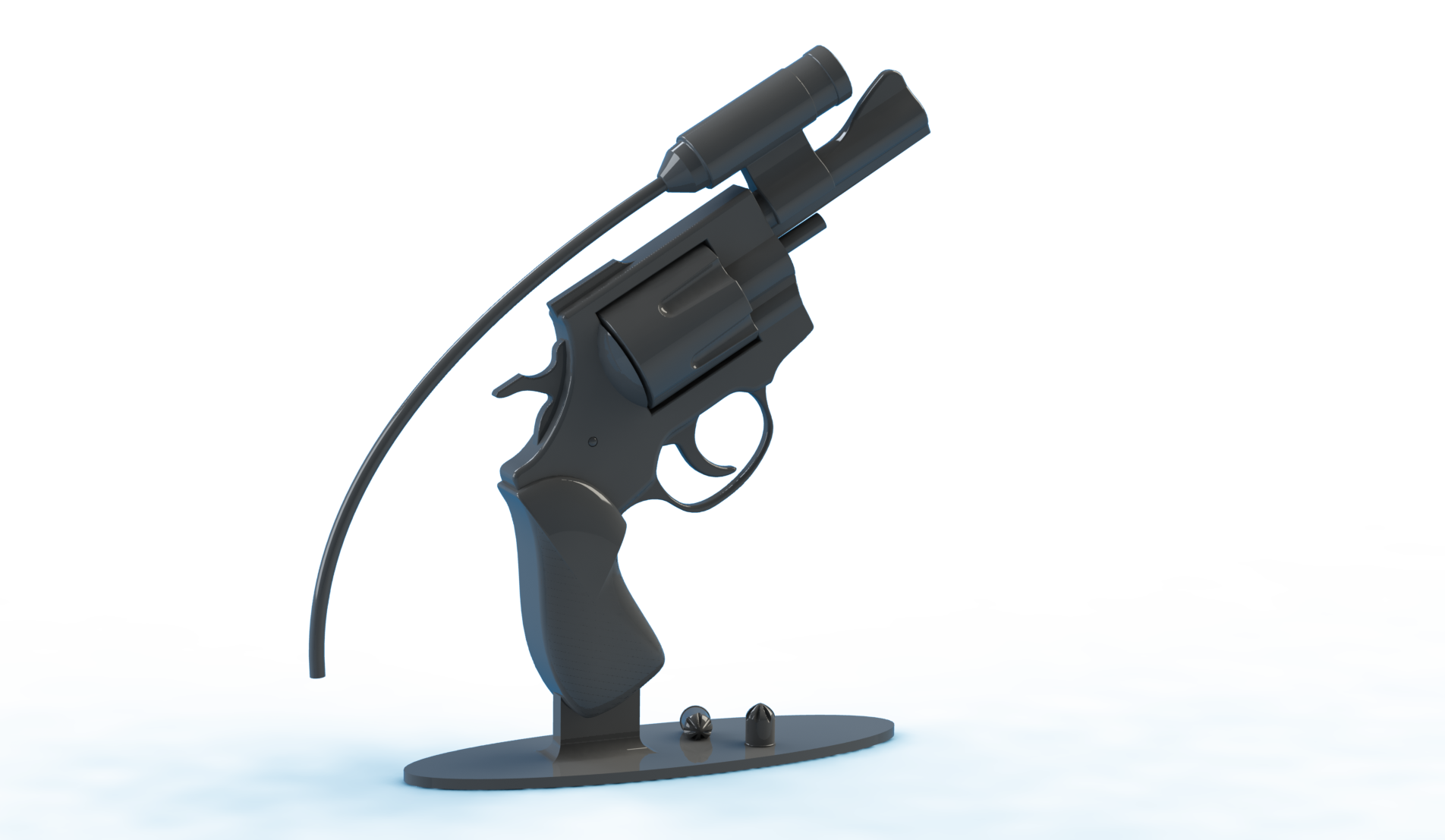 Athletics Starting Revolver Sculpture