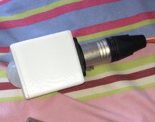 PIR Sensor Housing with XLR port HD-SR501 | 3d print model
