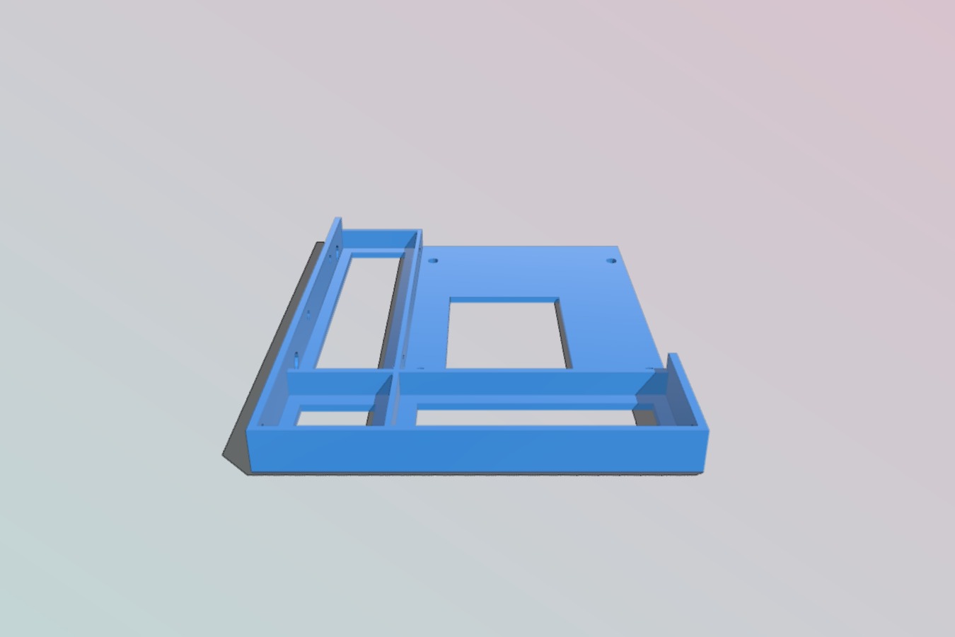 Modified 2.5" to 3.5" adapter tray for Microserver caddy