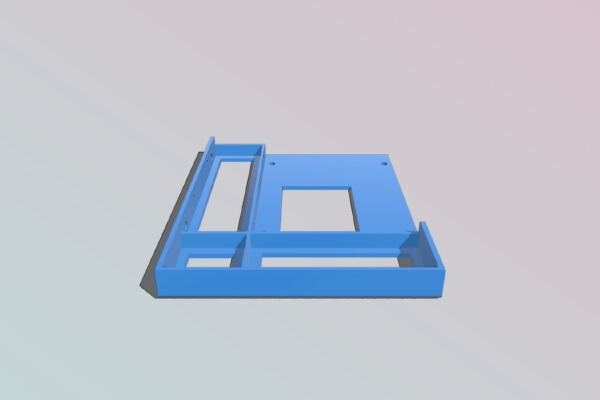 Modified 2.5" to 3.5" adapter tray for Microserver caddy | 3d print model