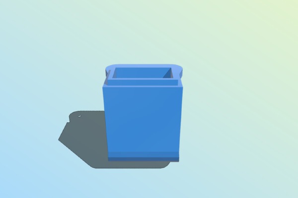 Foxy Cooling Duct: Directs air under a Mendel carriage. | 3d print model
