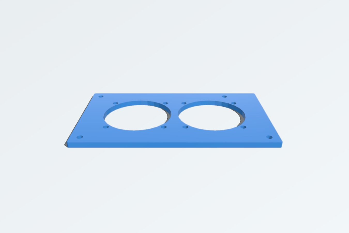 Solidoodle Dual 40MM Fan Mount for Printrboard