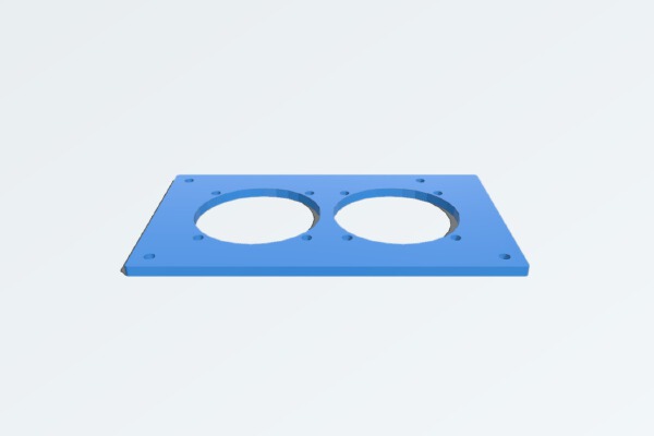 Solidoodle Dual 40MM Fan Mount for Printrboard | 3d print model