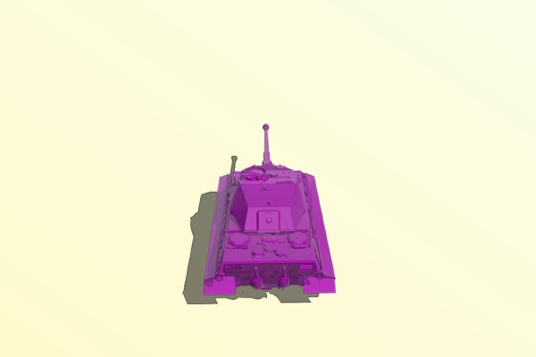 Tank Tiger II | 3d print model