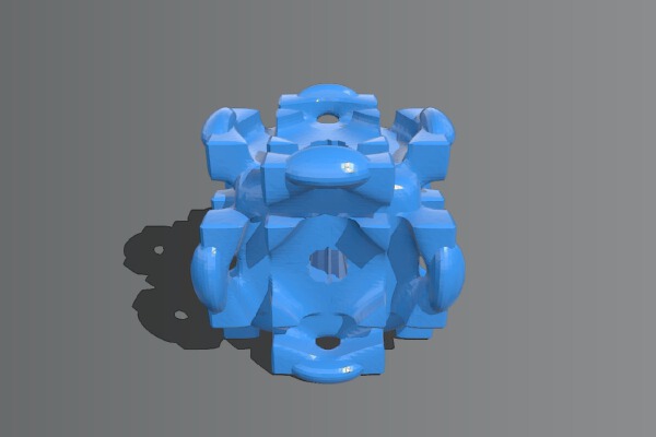 Isosurface Early Stage Companion Cube | 3d print model