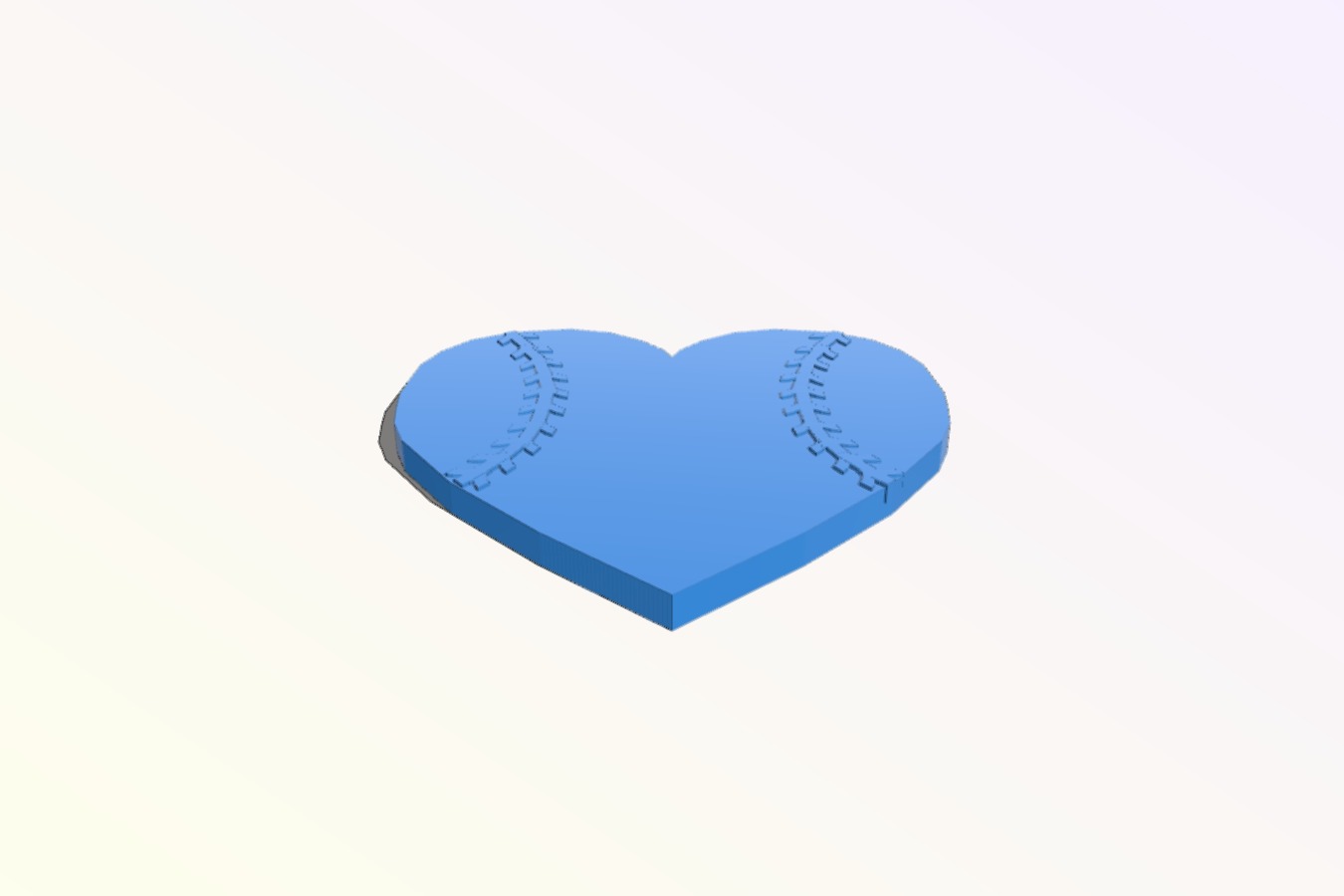 Softball Heart