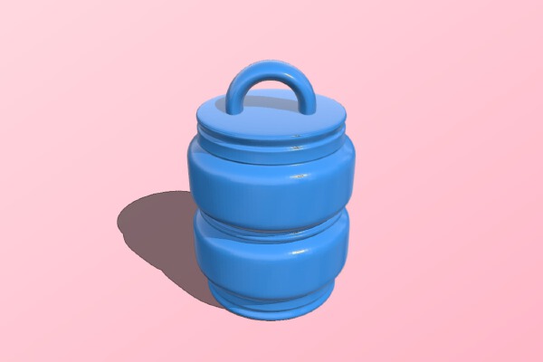 Airbag Keychain 1.0 | 3d print model
