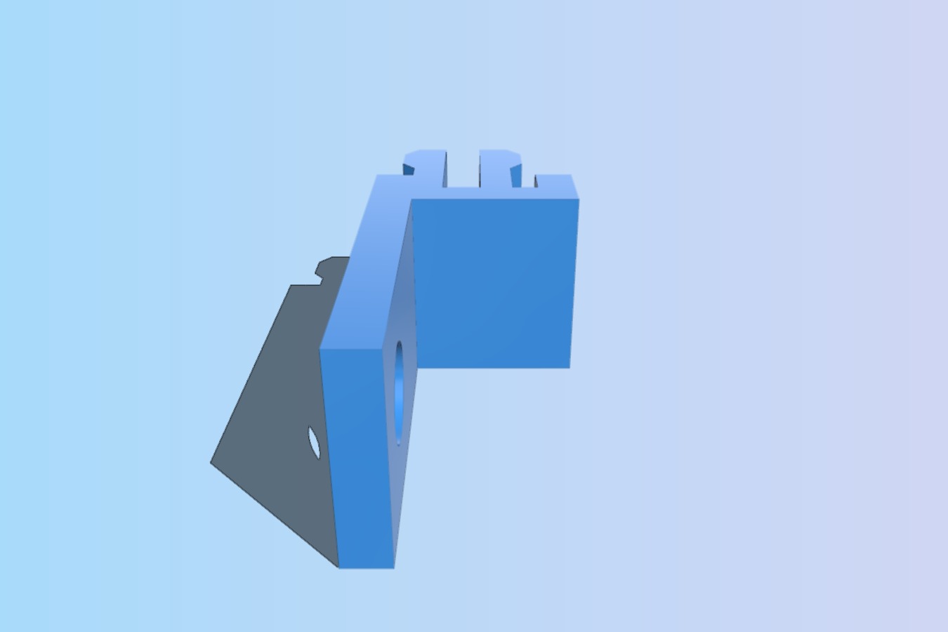 2020 Enclosure Clip with Screw Hole