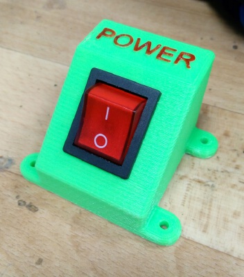 Big switch mount on desk | 3d print model