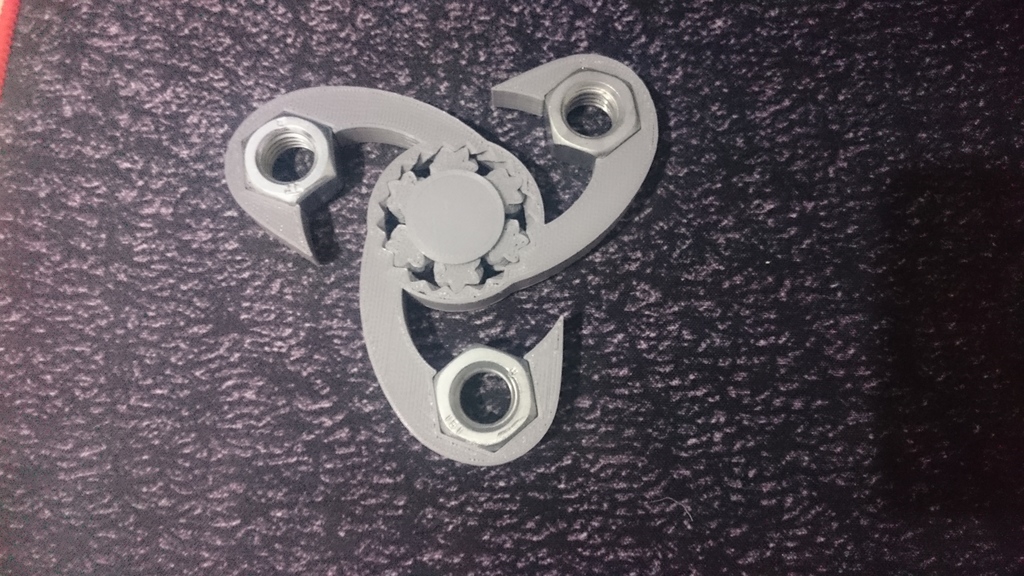 Fidget with 3d printed bearing