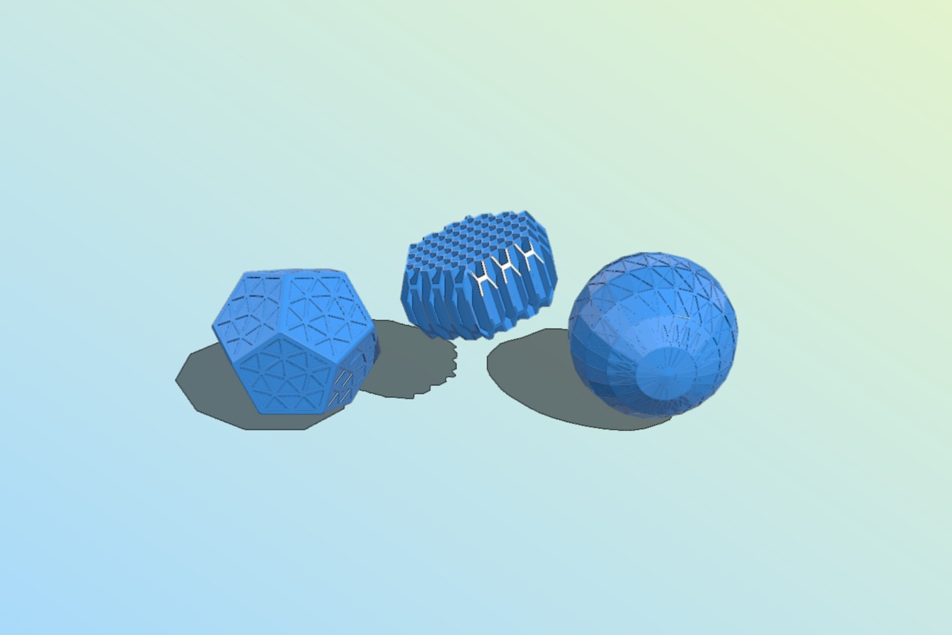 Three Christmas Ornaments