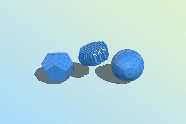 Three Christmas Ornaments | 3d print model