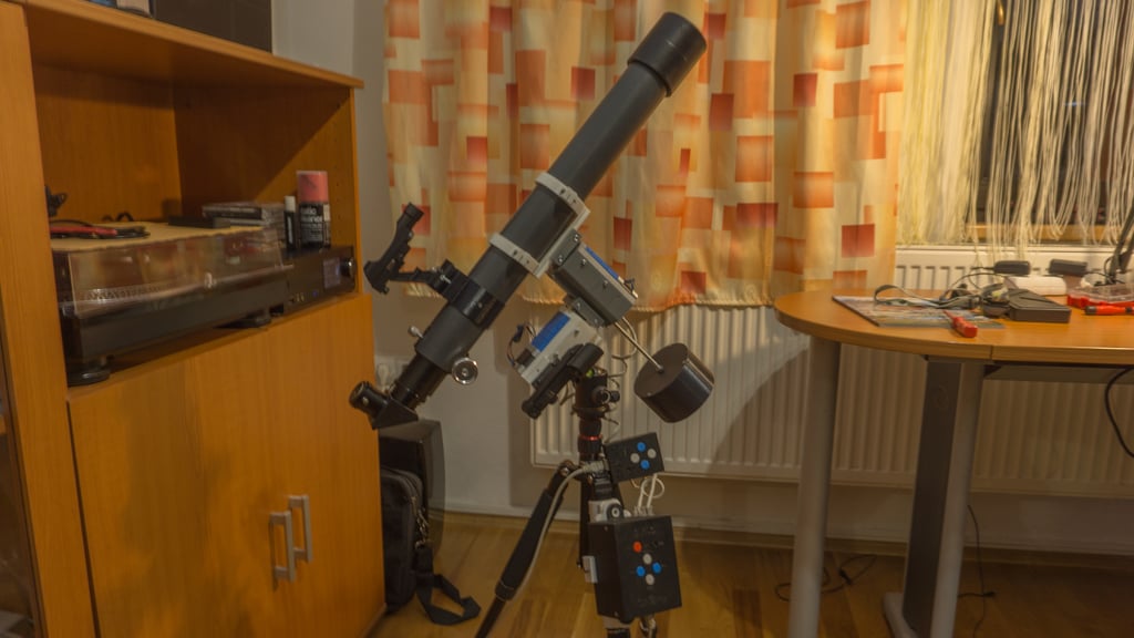 3D printed - EQ telescope mount with OnStep goto controller