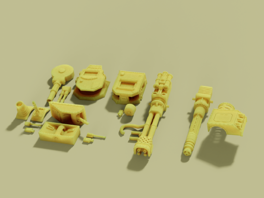 Sigilate Tank Weapons | 3d print model