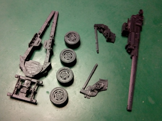 M1 155mm gun Long Tom (USA) | 3d print model