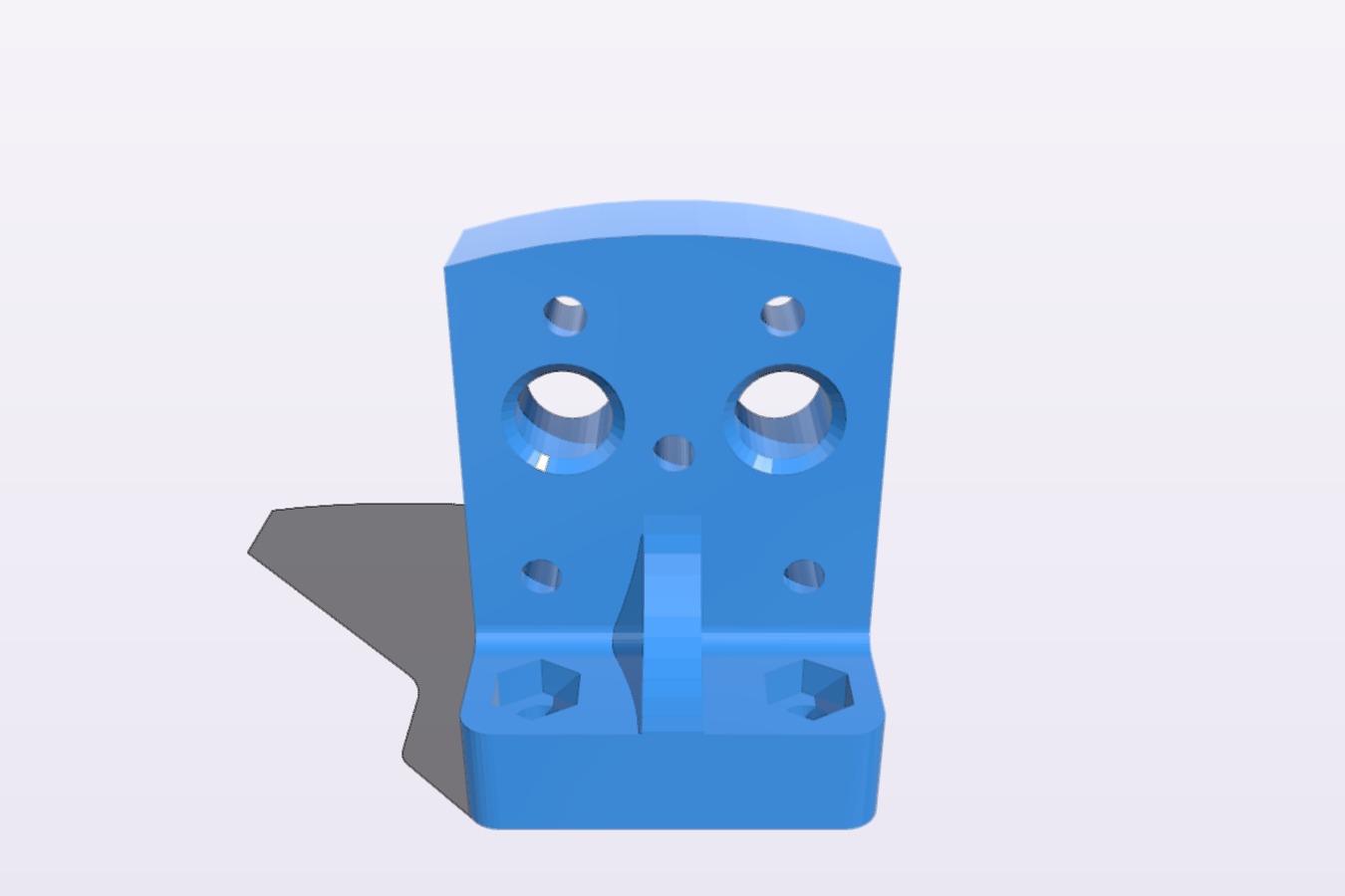 E3D Chimera_Cyclope Prusa i3 Rework Mount Bracket v2 Extended