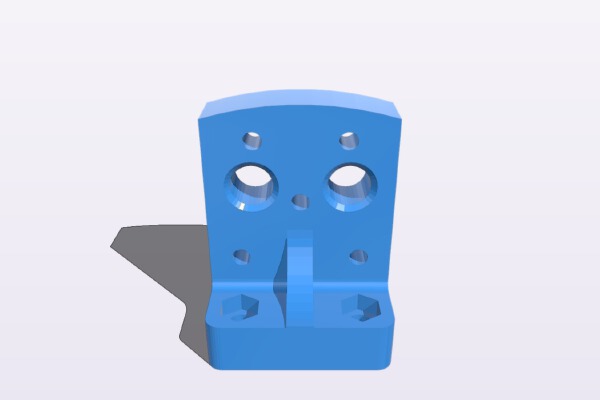 E3D Chimera_Cyclope Prusa i3 Rework Mount Bracket v2 Extended | 3d print model