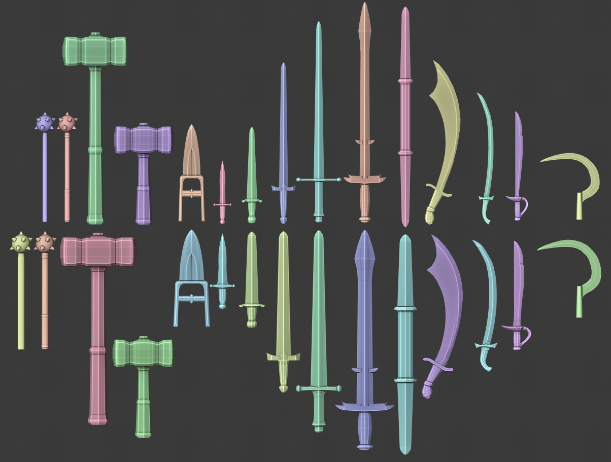 D&D 3.5 PHB Weapons - Group 1