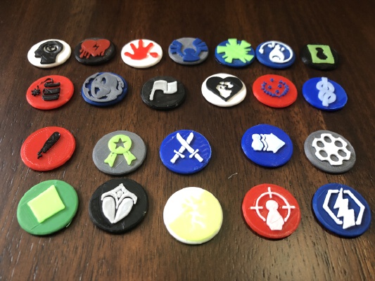 Dice Throne Season 2 Status Tokens | 3d print model