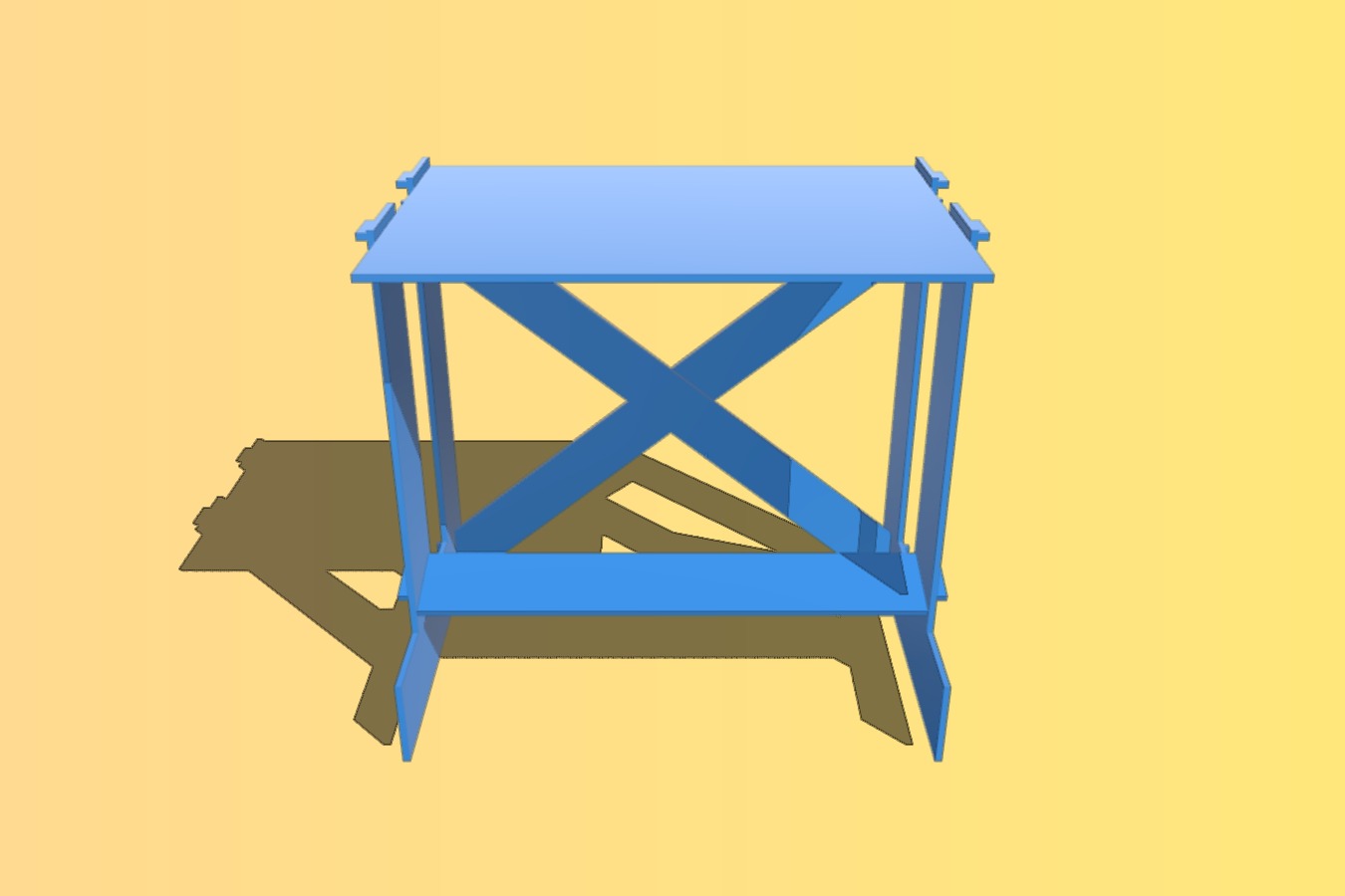 Standup desk for CNC machining