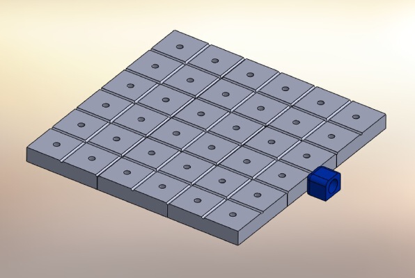 Modular vacuum table_clamp for small cnc machines | 3d print model
