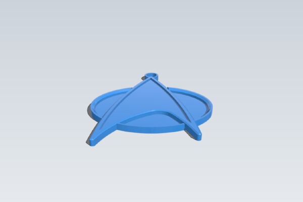 Star Trek Insignia Key Chain Remixed | 3d print model