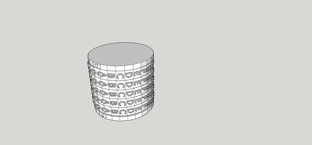 Cryptex with Letters