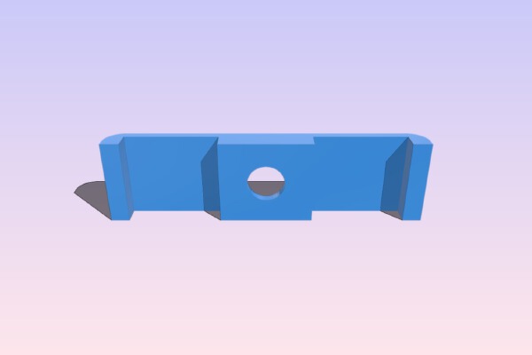 Double LED strip holder | 3d print model