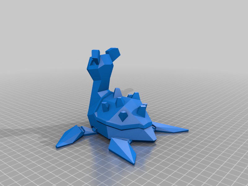 Flying Low Poly Lapras