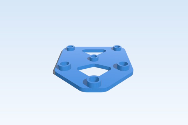 Geeetech A10M Extruder PCB Mount | 3d print model